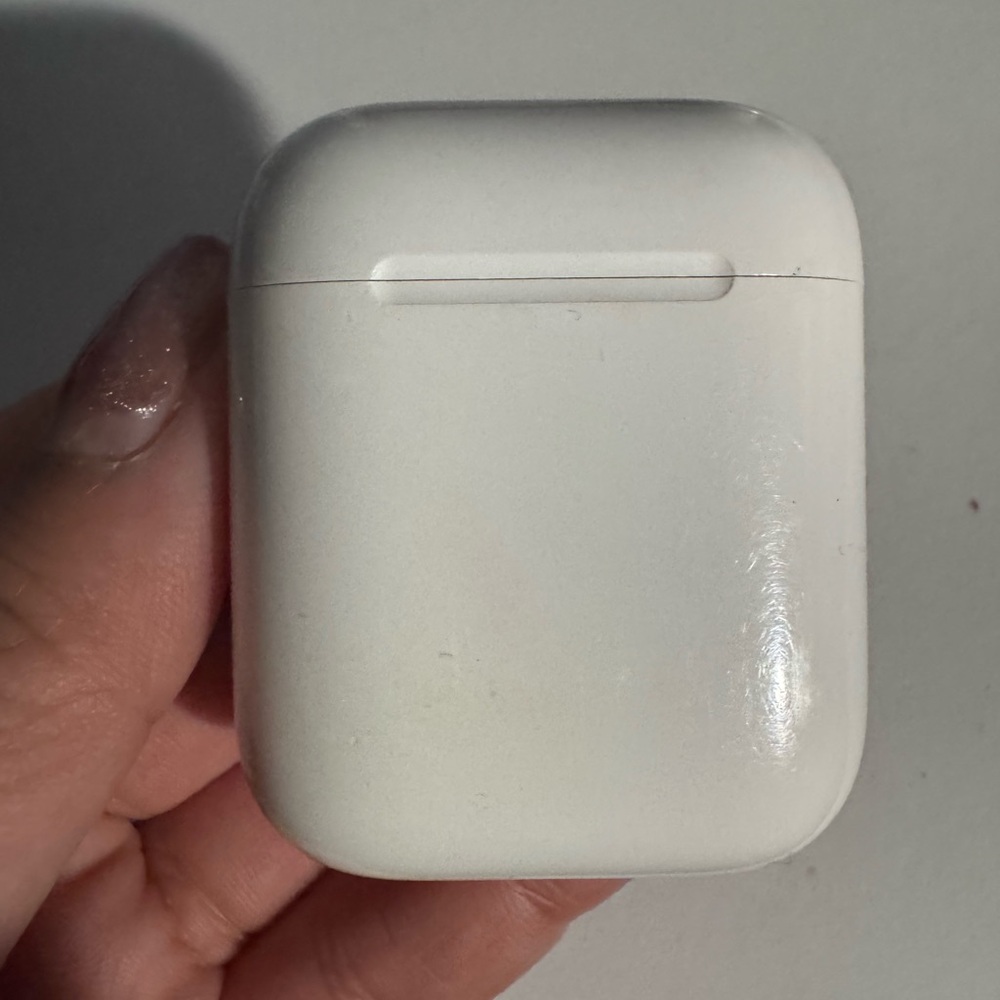 Sleek White Earbuds Case